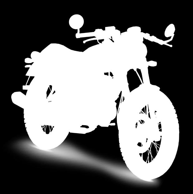 κατηγορία των cafe racer μοτοσικλετών Στρόγγυλα φωτιστικά σώματα με οπίσθιο φανάρι τεχνολογίας LED Κυκλικός