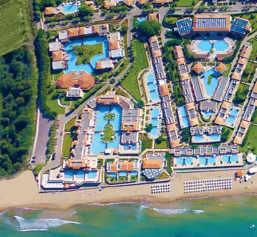 ALDEMAR OLYMPIAN VILLAGE FAMILY BEACH RESORT 5* deluxe ΣΚΑΦΙΔΙΑ - ΗΛΕΙΑ Πλούσιο πρωινό μπουφέ Αμερικανικού τύπου (07:30-10:30), Μεσημεριανό* μπουφέ (12:30-14:30) και Βραδυνό μπουφέ** (19:00-21:30) με