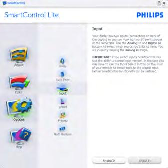 Η Enable Context Menu (Ενεργοποίηση μενού περιεχομένου) εμφανίζει τις επιλογές του SmartControl Lite για τις δυνατότητες Select Preset (Επιλογή προεπιλεγμένων) και Tune Display (Συντονισμός οθόνης)