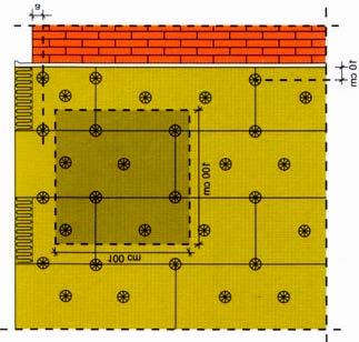 pentru diblu va depăşi cu cca 10 mm lungimea de ancorare. (3) La lipirea plăcilor din zona buiandrugilor, pentru a împiedica alunecarea, se vor folosi cleme de fixare sau alte elemente ajutătoare.