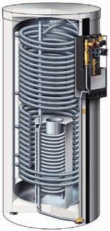 56/57 VITOCELL 340-M in VITOCELL 360-M Vitocell 340-M tip SVKC z vgrajeno ogrevalno spiralo za priključitev sončni kolektorjev z vgrajeno ogrevalno spiralo za ogrevanje sanitarne vode srebrne barve