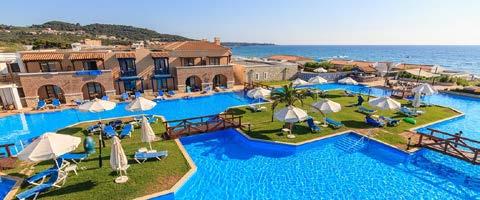 ALDEMAR OLYMPIAN VILLAGE FAMILY BEACH RESORT ΣΚΑΦΙΔΙΆ ΗΛΕΙΑΣ Τιμή κατ άτομο με δικό σας μέσον Ι.Χ. (χωρίς εκδρομές) με Ημιδιατροφή καθημερινά.