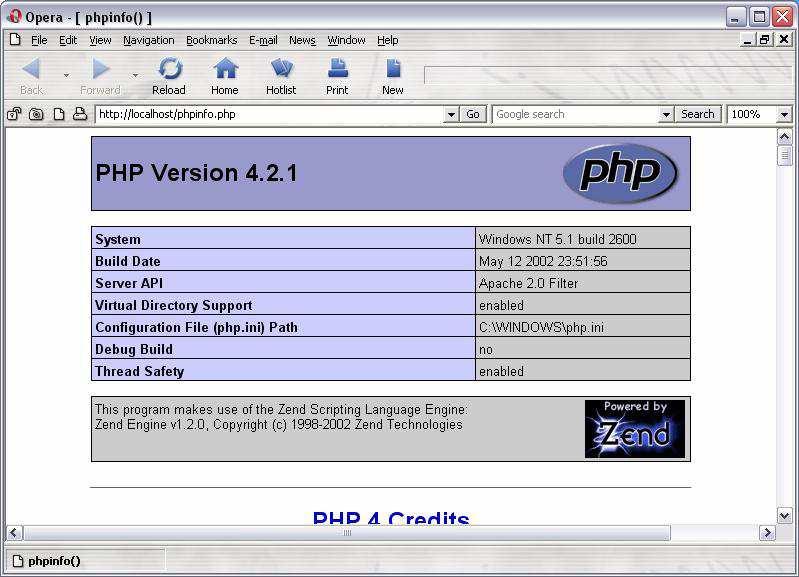 Εικόνα 5.25. Php Parser. 5.4 Εγκατάσταση της MySql Αφού κατεβάσουµε από το http://dev.mysql.com/downloads/ την έκδοση που επιθυµούµε (π.χ. mysql-4.0.21-win.