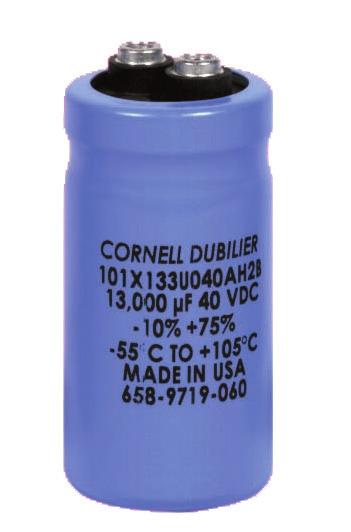 click here to see hardware and mounting options Type 101C 55 C to 105 C Low-ESR, Wide-Temperature Grade Specifcations The Ultimate in Cold Performance and ESR The Type 101C is the wide-temperature,