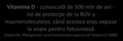 Vitamina D considerată hormon care posedă numeroase efecte extrascheletice