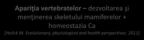 skeletului mamiferelor + homeostazia Ca [Holick M.