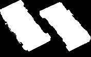 End cap for M14302 sash 311-04-302-12 Λευκό White 311-04-302-13 Μαύρο Black
