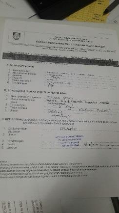 pertindahan tempahan Tempahan dilakukan tetapi pelajar tidak hadir pada