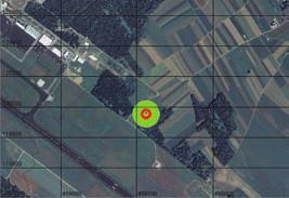 Slika 38: Vplivno območje radarja za nadzor zračnega prometa na višini 40 metrov nad tlemi, kjer je vplivno območje za I.