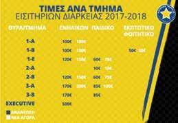 Θυμίζουμε ότι η πώληση εισιτηρίων διαρκείας συνεχίζει να πραγματοποιείται ΑΠΟΚΛΕΙ- ΣΤΙΚΑ στο Star Store, στην οδό Εθνικής Αντιστάσεως 67, κατά τις ημέρες και