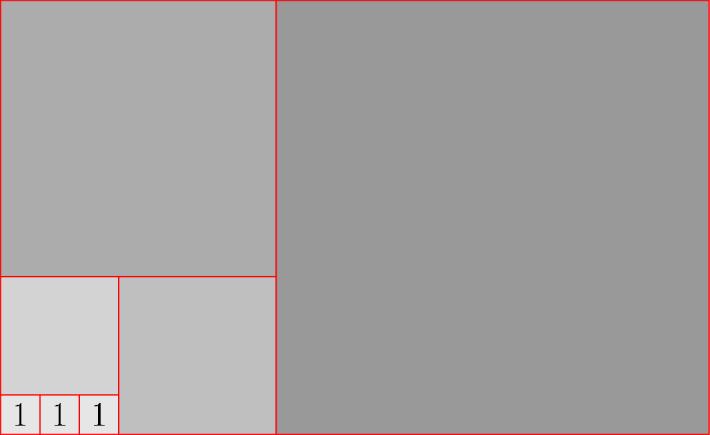 What is the area of the large rectangle?