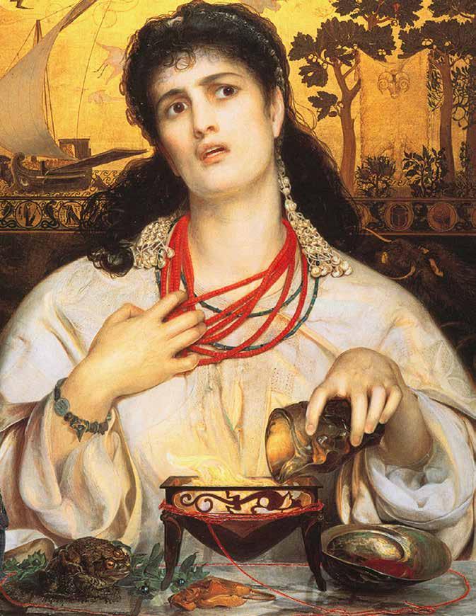 ANTHONY FREDERICK AUGUSTUS SANDYS. MEDEIA (1868) selle peale, et on nõus riigi tagasi andma, kui Iason toob talle kuldvillaku oraakel olevat kuulutanud, et see toob riigile õnne.