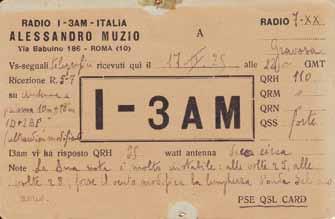 Povijest RA u 9A Slika 3. Najstarija sačuvana QSL karta, I-3AM. Slika 4.