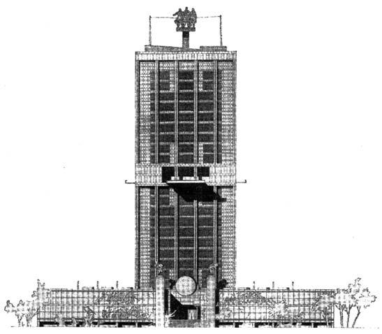ДРАГАНА МЕЦАНОВ Сл. 5. Конкурс за зграду Централног комитета КПЈ 1947.
