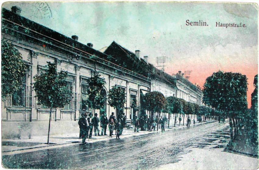 КУЋА ГРЧКОГ ОБРАЗОВНОГ БРАТСТВА ПОСЛАСТИЧАРА АБИЈАНА Сл. 2. Земун, Главна улица око 1906: кућа Фердинанда Абијана (бр.