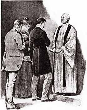 Arthur Conan Doyle Φαίνεται πως υπήρχε κάποια παρατυπία σχετικά με την άδεια τους, έτσι ο ιερέας αρνιόταν κατηγορηματικά να τους παντρέψει δίχως κάποιου είδους μάρτυρα, και πως η τυχαία εμφάνιση μου