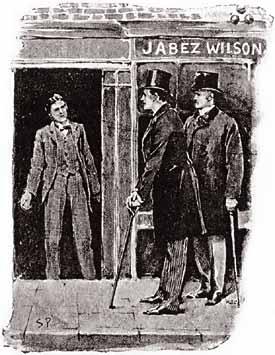 Arthur Conan Doyle γωνίας του οικήματος, υποδείκνυαν το μέρος όπου ο κοκκινομάλλης πελάτης μας διεξήγαγε την εργασία του.