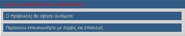 Ελέγξτε πως η γωνία λειτουργίας του τηλεχειριστηρίου είναι εντός ±15 τόσο οριζοντίως όσο και καθέτως από έναν από τους δέκτες IR στον προβολέα.