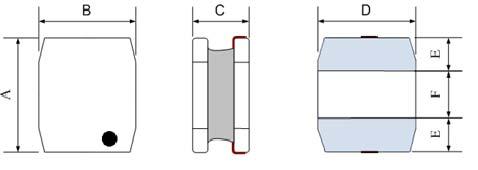 SHAPE AND DIMENSIONS Fig.1 Fig.2 Mark Mark Fig.3 Fig.4 Mark Mark Fig.5 Recommended Land Pattern Unit: mm Series Shape A B C D E F a Typ. b Typ. c Typ. WPN201610H/HS Fig.1 2.0±0.2 1.6±0.2 1.0 Max. 1.5±0.