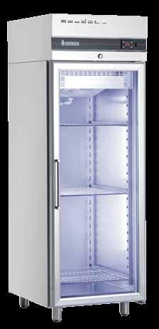Glass Door Upright Freezers Technical Characteristics Armoires Congelateurs Avec Portes Vitrées Caracteristiques techniques Triple glazed Glass Door with self-closing mechanism at an angle of 4 o or