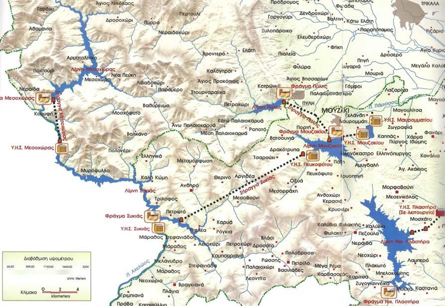 Τα Έργα του Συγκροτήματος της Εκτροπής περιλαμβάνουν τις εγκαταστάσεις που απαιτούνται για την αποθήκευση και ρύθμιση των νερών του άνω Αχελώου, για την εκτροπή των νερών στη Θεσσαλική Πεδιάδα, για