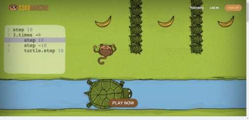 3.6 Το εκπαιδευτικό παιχνίδι «Code Monkey» Το παιχνίδι «Code Monkey» είναι ένα «online», διασκεδαστικό και ταυτόχρονα εκπαιδευτικό παιχνίδι, που έχει ως στόχο να διδάξει προγραμματισμό σε παιδιά,