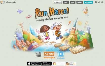 3.4 Το εκπαιδευτικό παιχνίδι «Run Marco!» Το παιχνίδι Run Marco είναι ένα εκπαιδευτικό παιχνίδι περιπέτειας (adventure game) που έχει ως στόχο να διδάξει βασικές προγραμματιστικές έννοιες.