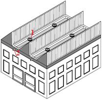 îndeplinesc condiţiile pentru iniţierea curgerii depresionare, respectiv, când înălţimea motoare (diferenţa de cotă secţiunea de intrare în receptor colector orizontal) este mai mare decât cea