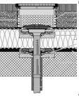 Soluțiile de racordare a receptorilor depresionari la sistemul de evacuare interioară se adaptează tipului de acoperiș terasă (Fig. II.4.5.).