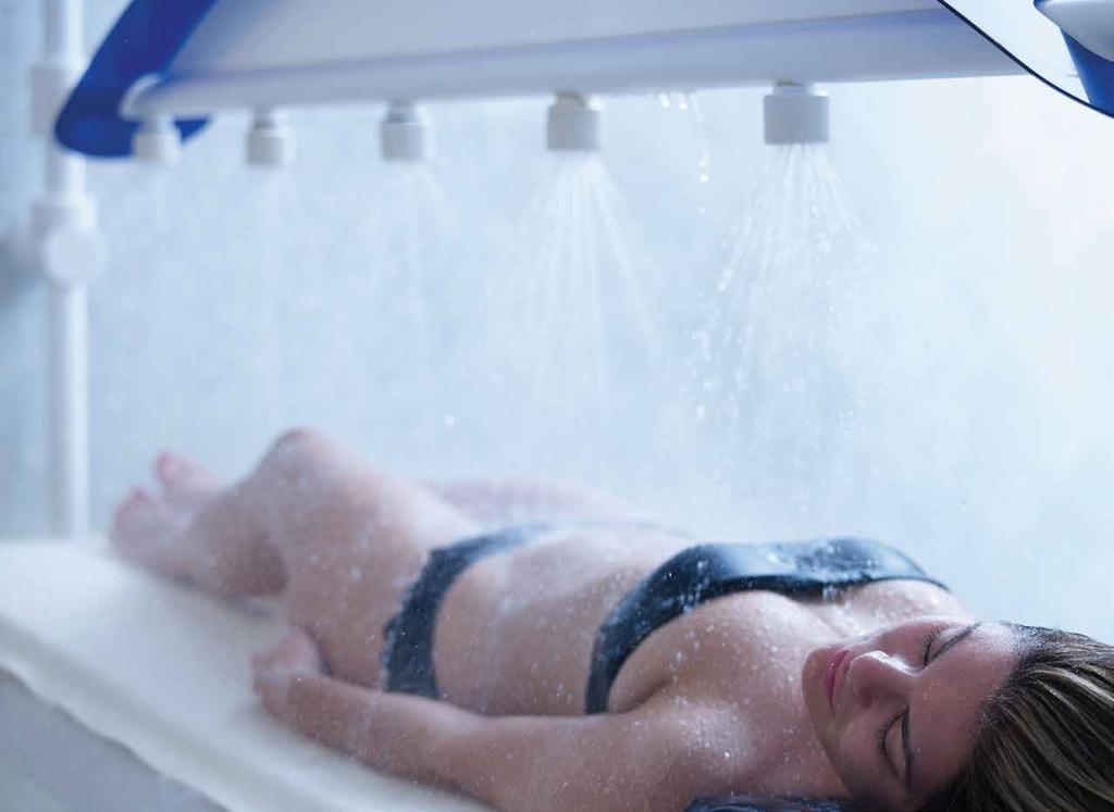 Υδροθεραπείες Hydrotherapy Πισίνα με υδρομασάζ Vichy Shower με μασάζ & θαλασσινό νερό Vichy shower with massage Thalasso therapy pool 30 /40 with hydro massage 40 /15 Ντους ψηλής βροχής με Η μοναδική