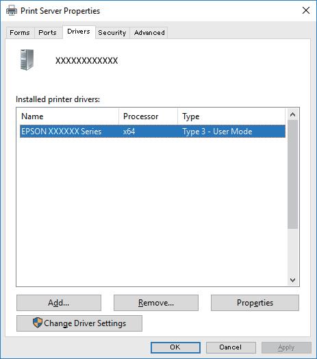 εκτυπώσεων στην κορυφή του παραθύρου. Windows Vista/Windows Server 2008 Κάντε δεξί κλικ στον φάκελο Εκτυπωτές και, στη συνέχεια, επιλέξτε Εκτέλεση ως διαχειριστής > Ιδιότητες διακομιστή.