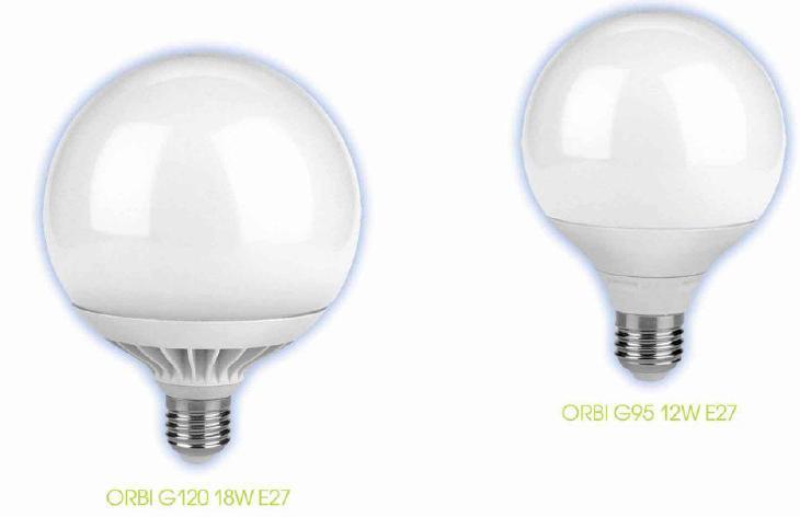 ΛΑΜΠΣΖΡΔ GLOBO LED 003632-003633 ΛΑΜΠΣΗΡΑ ORBI G120 18W E27