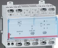 674 12 Control automat al temperaturii pentru fiecare zonă corelat cu cele 6 comenzi de zi şi timp programate Trimite prin firul pilot comenzi către termostate sau convectoare de căldură Ieşiri