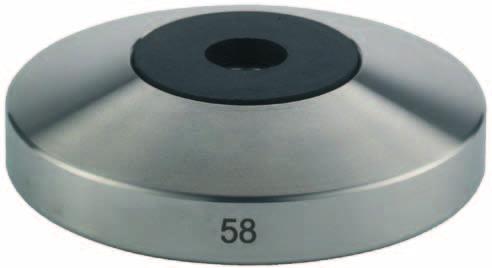 BF 58 Επίπεδη / Flat BC 58 ΒΑΣΕΙΣ ΠΑΤΗΤΗΡΙΩΝ / TAMPER BASE bf 58mm Κοίλα / Curved Επίπεδη βάση πατητηριού από ανοξείδωτο ατσάλι, σε διαφορετικές διαμέτρους που προσαρμόζεται σε όλες τις λαβές
