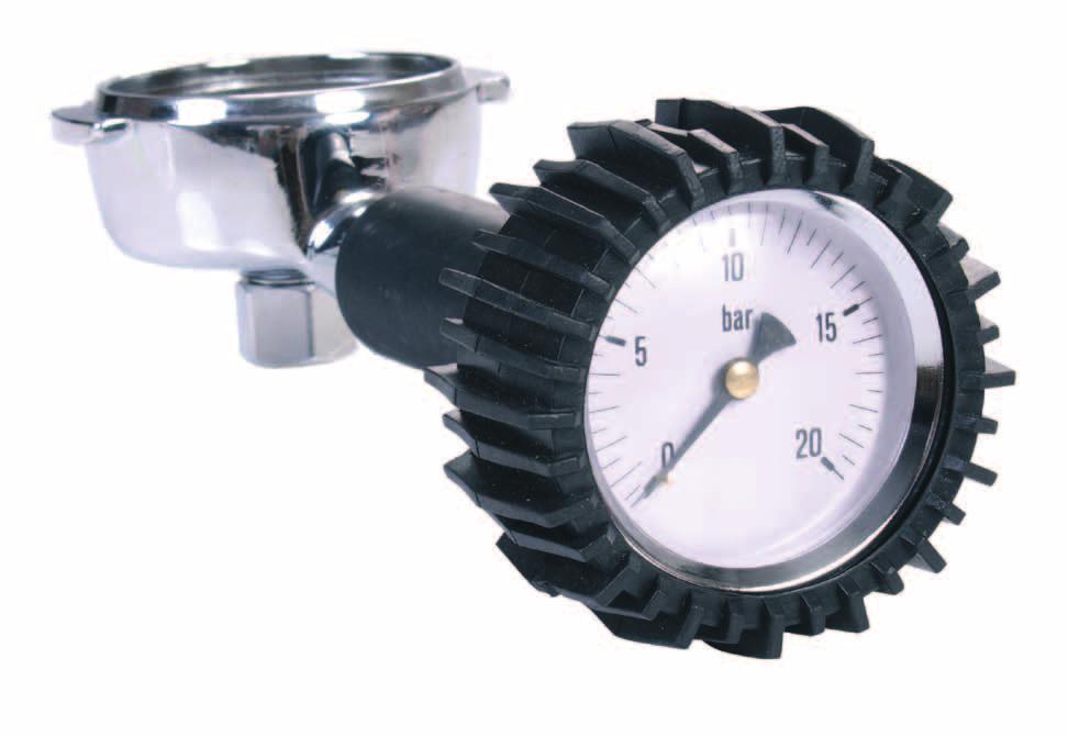 64.90 Κλείστρο Wega 58 mm με ενσωματωμένο μανόμετρο μέτρησης πίεσης αντλίας νερού.