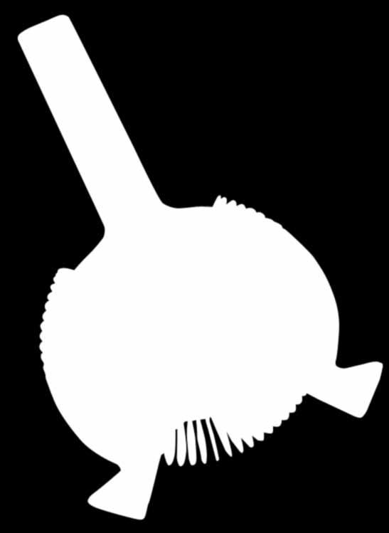 Suitable for separating ice from drink when empting shaker content in to glass.