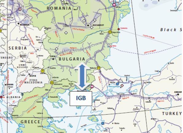 3. PROJECT TECHNICAL DESCRIPTION AND INDICATIVE TIMEFRAME The IGB Pipeline will interconnect the two natural gas systems of Greece and Bulgaria between the IGB Entry Point in the vicinity of Komotini