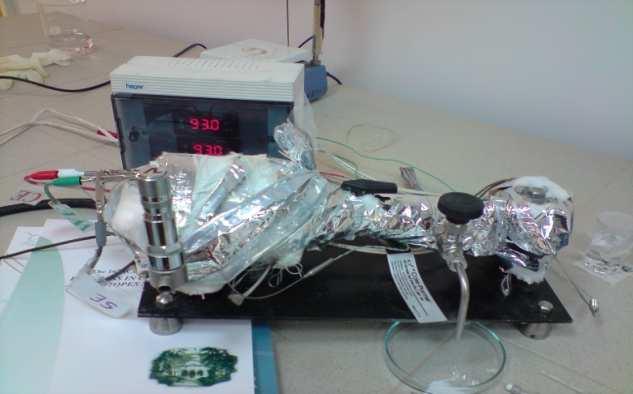 Pentru mentinerea unei temperaturi constante a vaporilor de apa pe tot traseul, fiecare incinta este incalzita cu cate o rezistenta electrica, dupa cum am specificat anterior.