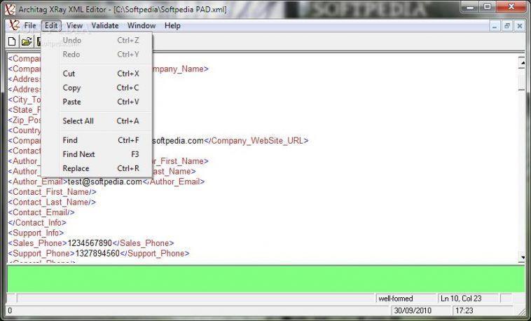 11. XRay XML Editor http://download.cnet.