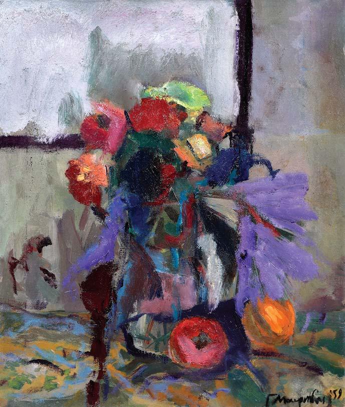 26 27 Γιώργος Μαυροΐδης (1912-2003) Λουλούδια στο βάζο Υπογεγραμμένο και