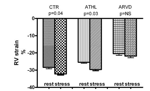 RV dysfunction persists with exercise in patients