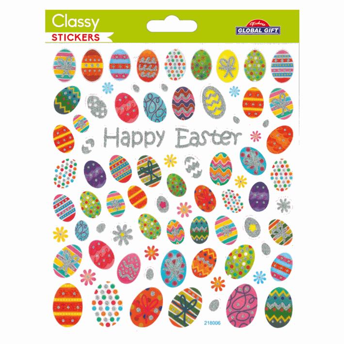 EASTER STICKERS 15X17CM 218005