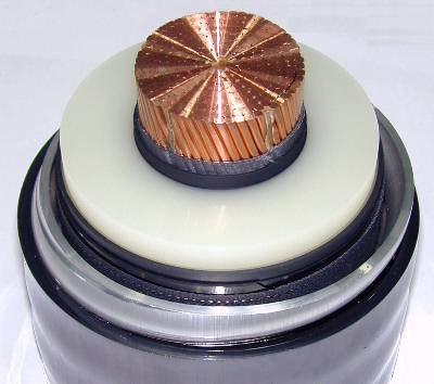 extrudata Tensiunea aplicata este mai mare de 5kV. Se aplica cablurilor ecranate de medie tensiune.