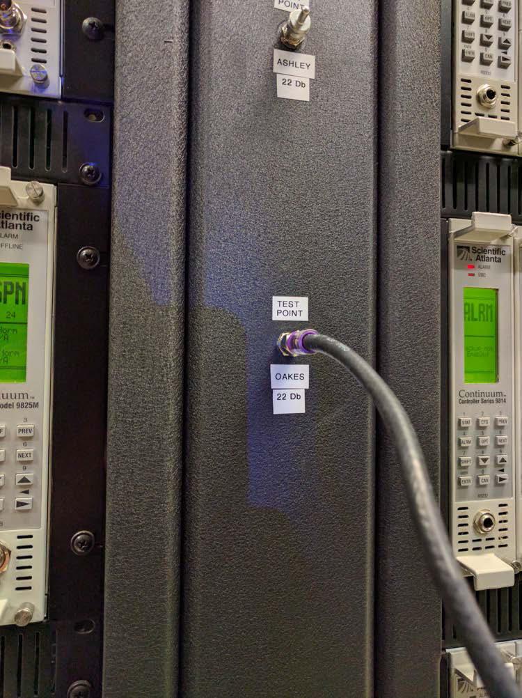 Oaks Headend Test Location ENGINEERING FOR TELECOMMUNICATIONS 244 West Pioneer Road P.O. BOX 1003 Fond du Lac, WI 54936-1003 920.