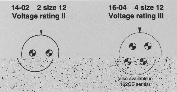 62G and Pattern 6 New Planforms urrent: urrent: (a) (b) Maximum current per individual contact (in isolation)* at ambient temperature of 85 ontact size : 23 Maximum current per contact through all