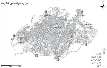 العدد ٤ / ١٤ خريف 2015 110 ((1( - باب الكيسة: تتميز منطقة هذا الباب وهي يف شامل املدينة القديمة بوجود منطقتني لتقط ع السري األوىل خارج األسوار وهي ذات مساحة شاسعة حتتضن حمطة لسيارات األجرة الكبرية