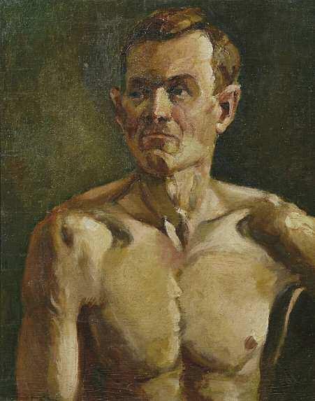33 33. ΚΟΝΤΟΓΛΟΥ Φώτης (1895-1965) Μορφές αγίων Ζωγραφική/τοιχογραφία φιλοτχνμ. & τοποθτμ.