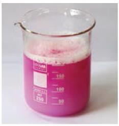 فنول فتالئین به محلول آب صابون رنگ آن ارغوانی می شود. دلیل این تغییر رنگ را توضیح دهید.