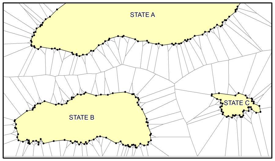 Κεφάλαιο 5 ο : Αντιμετώπιση Προβλημάτων και Υλοποίηση Οριοθέτησης σε Περιβάλλον ΣΓΠ 173 p int (x int, y int ) = f (R int, p s, p e ) (5.