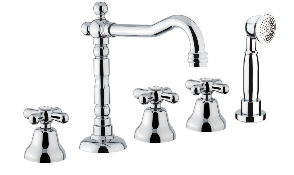 art. 26 0607 00 Batteria bordo vasca 5 fori 5-hole bath mixer Mélangeur bain douche à 5 trous εω ϊϣ ΕΎΣΗϓ αϣχ ϭ ΝϭΩίϣ ναϙϣ ϭϋ ϡύϣσηγϲ νϭσϟ ρϼχ art.